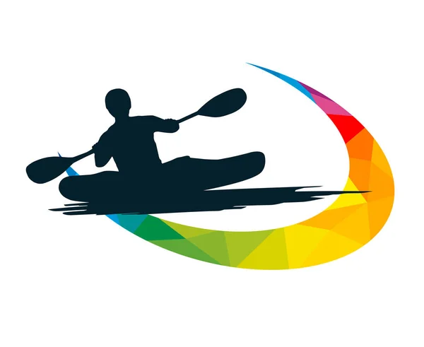 Canoe Sport Graphic Use Template Flyer Use Web Design — Vector de stock