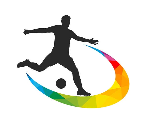 Soccer Sport Graphic Use Template Flyer Use Web Design —  Vetores de Stock
