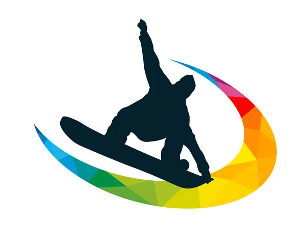 Ski Sport Graphic Use Template Flyer Use Web Design — Vetor de Stock