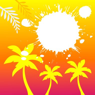 Broşür ya da web tasarımında kullanmak için bir şablon olarak yaz grafiği.