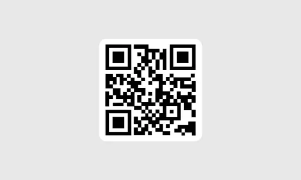 QR kodu ayarlandı. QR kod simgesini tara. Web sitesi tasarımı ve cep telefonu için simge QR kodu siyah hatları. Beyaz arkaplanda vektör illüstrasyonu