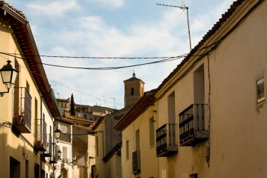 Granada, Endülüs, İspanya 'daki eski bir sokak..