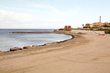 İbiza adasındaki kumsal.