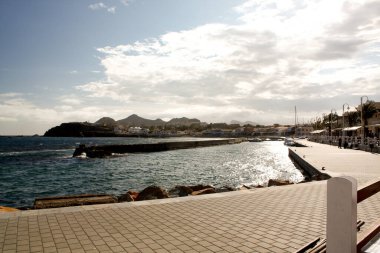 Eski Chania şehrinin çimento manzarası