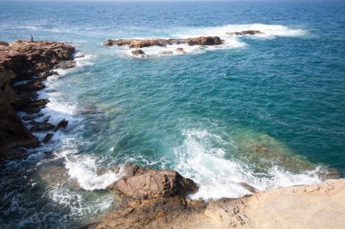 Deniz kıyısının güzel manzarası