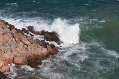 Güzel deniz manzarası, doğa arka planı.