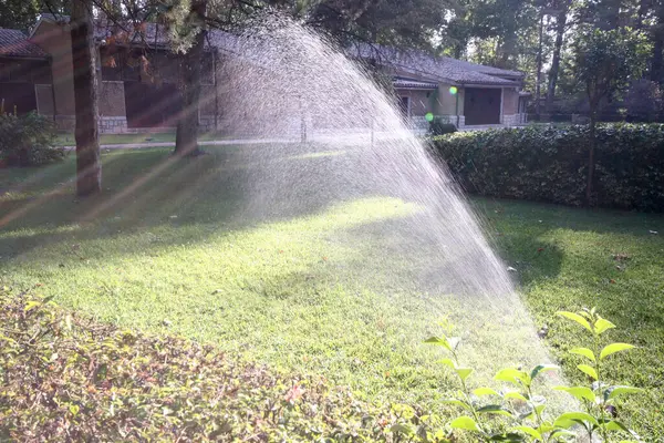 Bahçedeki su sistemi.