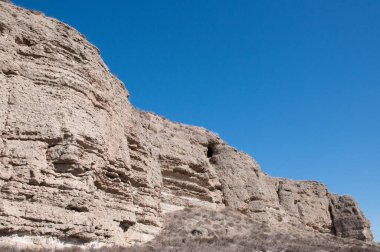 Kapadokya çölünde kaya oluşumları