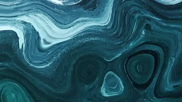 Fluid Art Drawing Video Abstract Acrylic Texture Colorful Waves Liquid — Stock Video