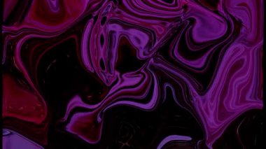 Akışkan sanat çizimi videosu, renkli dalgalı soyut akrilik doku. Sıvı boya arka planda sıçrama ve girdapla karışımı. arkaplan hareketi renk taşıyor