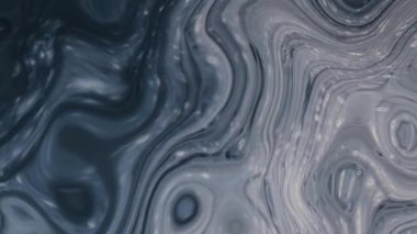 Akışkan sanat çizimi videosu, renkli dalgalı soyut akrilik doku. Sıvı boya arka planda sıçrama ve girdapla karışımı. arkaplan hareketi renk taşıyor