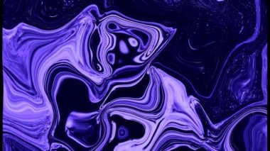Akışkan sanat çizimi videosu, renkli dalgalı soyut akrilik doku. Sıvı boya arka planda sıçrama ve girdapla karışımı. arkaplan hareketi renk taşıyor