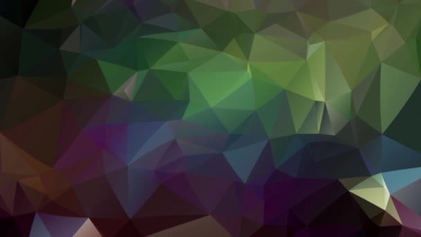 Багатокутна Геометрична Поверхня Ефект Фонове Відео Геометричний Фон Руху Трикутників — стокове відео
