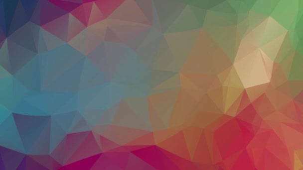 Polygonal Geometric Surface Effect Background Video Geometric Poly Triangles Motion — Stok Video