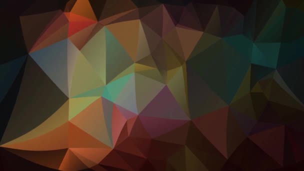 Багатокутна Геометрична Поверхня Ефект Фонове Відео Геометричний Фон Руху Трикутників — стокове відео