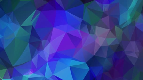 Многоугольная Геометрическая Поверхность Эффект Фоновое Видео Геометрические Треугольники Движения Фона — стоковое видео