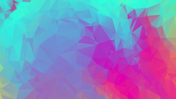 Polygonal Geometric Surface Effect Background Video Geometric Poly Triangles Motion — Vídeo de Stock