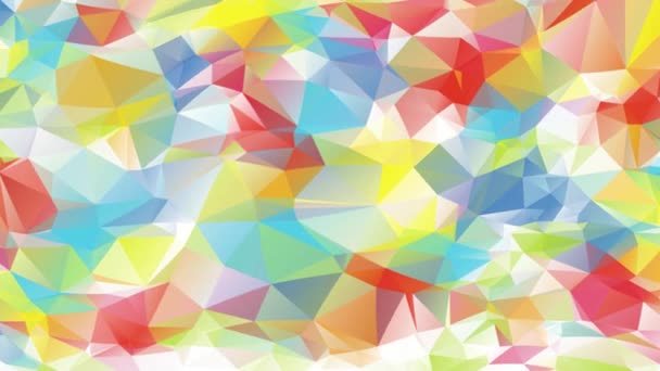 Polygonal Geometric Surface Effect Background Video Geometric Poly Triangles Motion — Vídeo de Stock