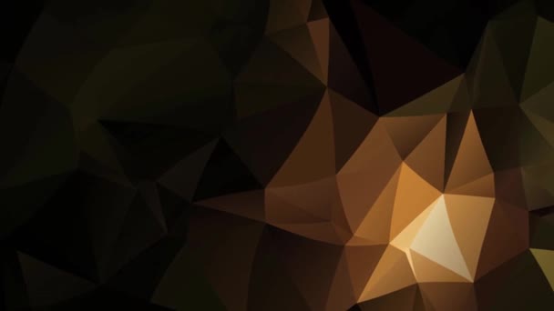 Polygonal Geometric Surface Effect Background Video Geometric Poly Triangles Motion — Vídeo de stock