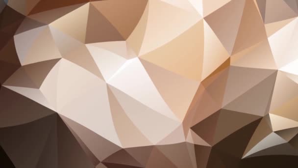 Polygonal Geometric Surface Effect Background Video Geometric Poly Triangles Motion — Wideo stockowe