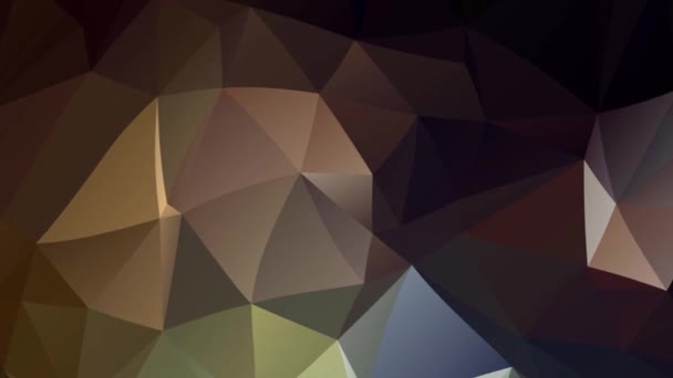 Polygonal Geometric Surface Effect Background Video Geometric Poly Triangles Motion — Stock video