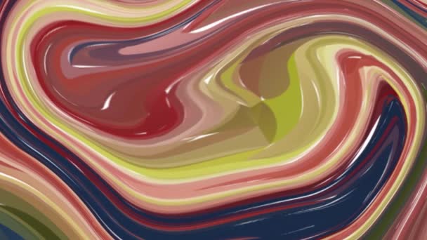 Анотація Ефект Рідкого Мармуру Фонове Відео Відео Малювання Рідкої Текстури — стокове відео