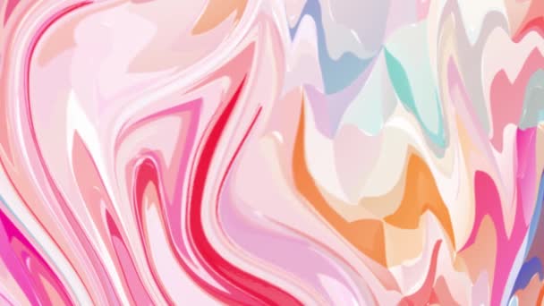 Abstract Liquid Marble Effect Background Video Fluid Art Drawing Video — 图库视频影像