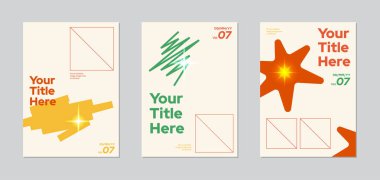 Geometrik tasarım vektörü kapak şablonları Minimalist poster, a3 a4 a2 kağıt tasarım vektörü