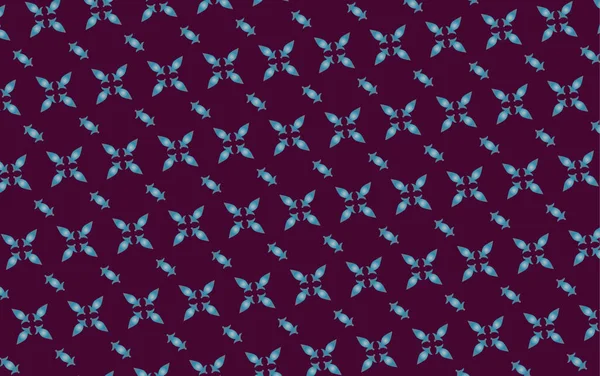 伝統的な古典的なマレーの手織りの紫色のソケットは インドネシアのバティックのような または青い糸ベクトルを持つ民族パターン マレーシアやリウから 生地のシームレスな装飾的なトルバリーナバホ バタク 北サマテラからの潰瘍さえ — ストックベクタ