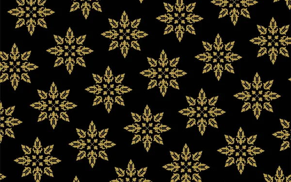 インドネシアのバティックのような伝統的な古典的なマレーの手織りの緑のソケットまたは金の糸のベクトルが付いている民族パターン マレーシアかリウスから 生地のシームレスな装飾的なトルバリーナバホ バタク 北サマテラからの潰瘍さえ — ストックベクタ