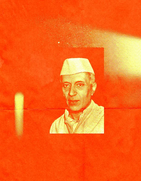 stock image Jawaharlal Nehru poster background, for Jawaharlal Nehru day or children day, Chacha Nehru Jayanti, Indian famous figure