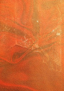 turuncu beton duvar arkaplan dokusu alçı ve pas efektli