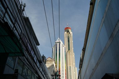 Bangkok, Tayland - 28 Kasım 2024: Tayland 'daki Bangkok Baiyoke Kulesi.