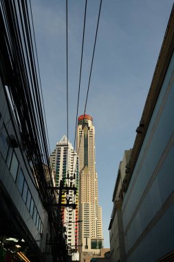 Bangkok, Tayland - 28 Kasım 2024: Tayland 'daki Bangkok Baiyoke Kulesi.