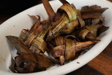 Gai hor bai toey, ya da Thai pandan yaprağı tavuk, lezzetli tavuk yemeği