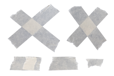 Grunge ve yıpranmış bant, maskeleme bandı, yanlış hareket, poster tasarımı için