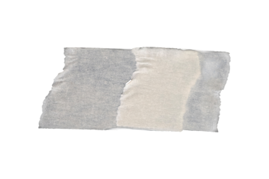 Beyaz bej kağıt maskeleme bandı, siyah arkaplanda izole edilmiş onarım bandı, dizayn projesini üstüste koy