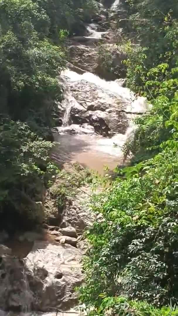 Parque Cachoeira Mae Chiang Mai Tailândia — Vídeo de Stock