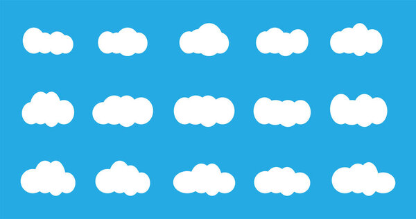 Иллюстрация "Голубое небо с белыми облаками"