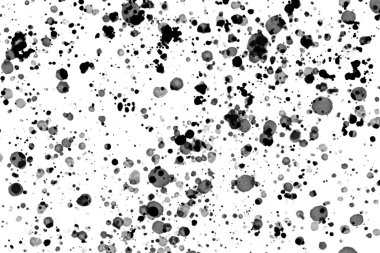 beyaz arkaplanda siyah mürekkep sıçraması