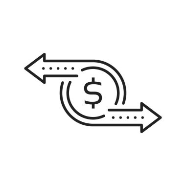 Nakit akışı basit bir para ikonu gibidir. Düz vuruş eğilimi modern siyah sikke logotip grafik grafik tasarım beyazı izole etti. Tekrarlanan ödeme veya ani p2p para değişimi kavramı