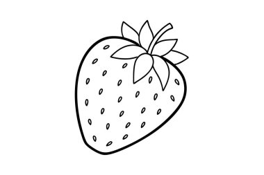 Çilek Vektörü İllüstrasyonu ve eps biçimi