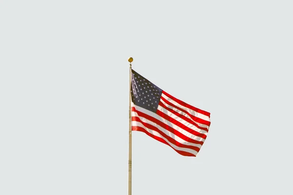 Amerikanska Flaggan Viftar — Stockfoto