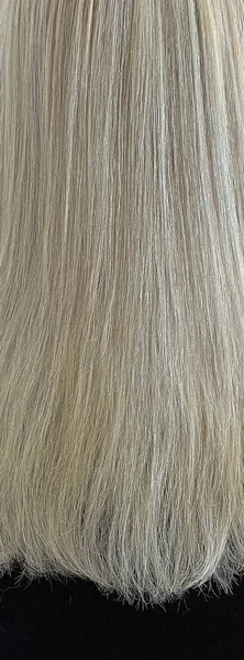 Schnitt Aus Sicht Der Langen Blonden Haare — Stockfoto