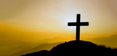 İsa Mesih 'in çarmıha gerilmesi. Hristiyanlıkta İsa 'nın dirilişi kavramı. Calvary ya da Golgotha tepelerinde kutsal İncil 'de çarmıha gerilme.