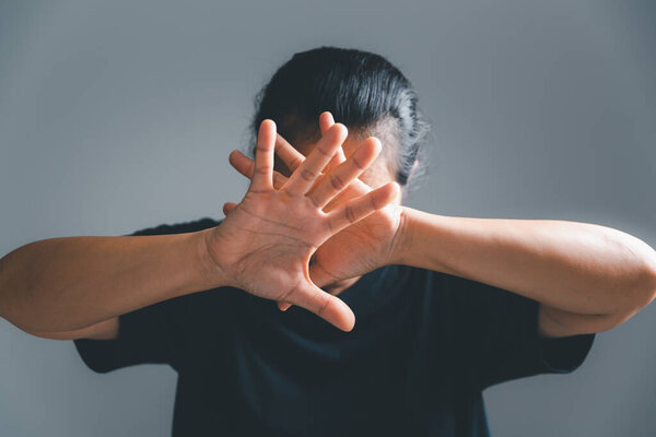 Stop Violence against Women Concept, International Women's Day, International Day for the Elimination of Violence against Women 25 November. Stop Sexual Harassment against Female.