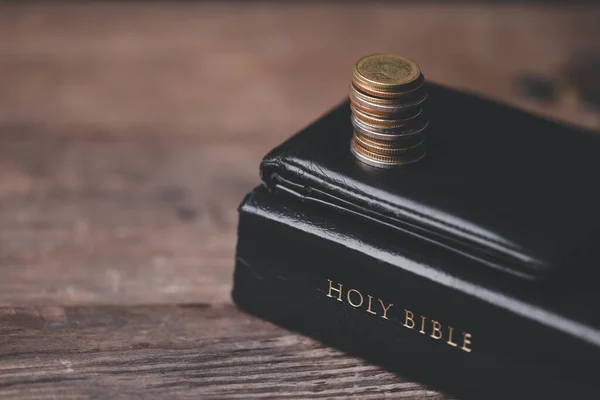 Jedna Desetina Nebo Desítka Základ Kterém Nás Bible Učí Darovat — Stock fotografie