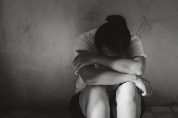 Szexuális Erőszak Koncepció Nők Megerőszakolásának Megállítása Nemzetközi Nőnap Egy Szomorú — Stock Fotó