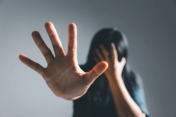 Stoppt Gewalt Gegen Und Sexuellen Missbrauch Von Frauen Bekämpft Menschenhandel Stockbild