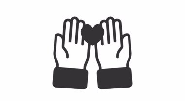 El ve kalp işaretleriyle dua etmek. Hac, ramazan, müslüman, ramazan, islam, mübarek, kareem, din, kutlama, oruç, kültür, din, müslüman ve bayram için uygundur.